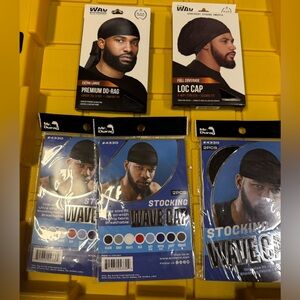 5pk- Mix and Match Black Premium Durag